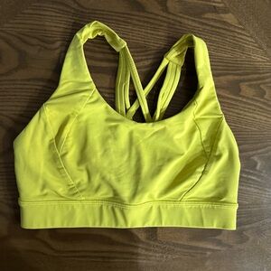 Lululemon sports bra size 6 - yellow